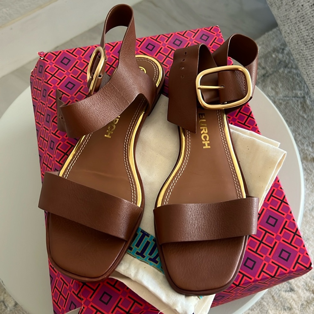 Tory Burch Selby Flat Sandals, Size 9